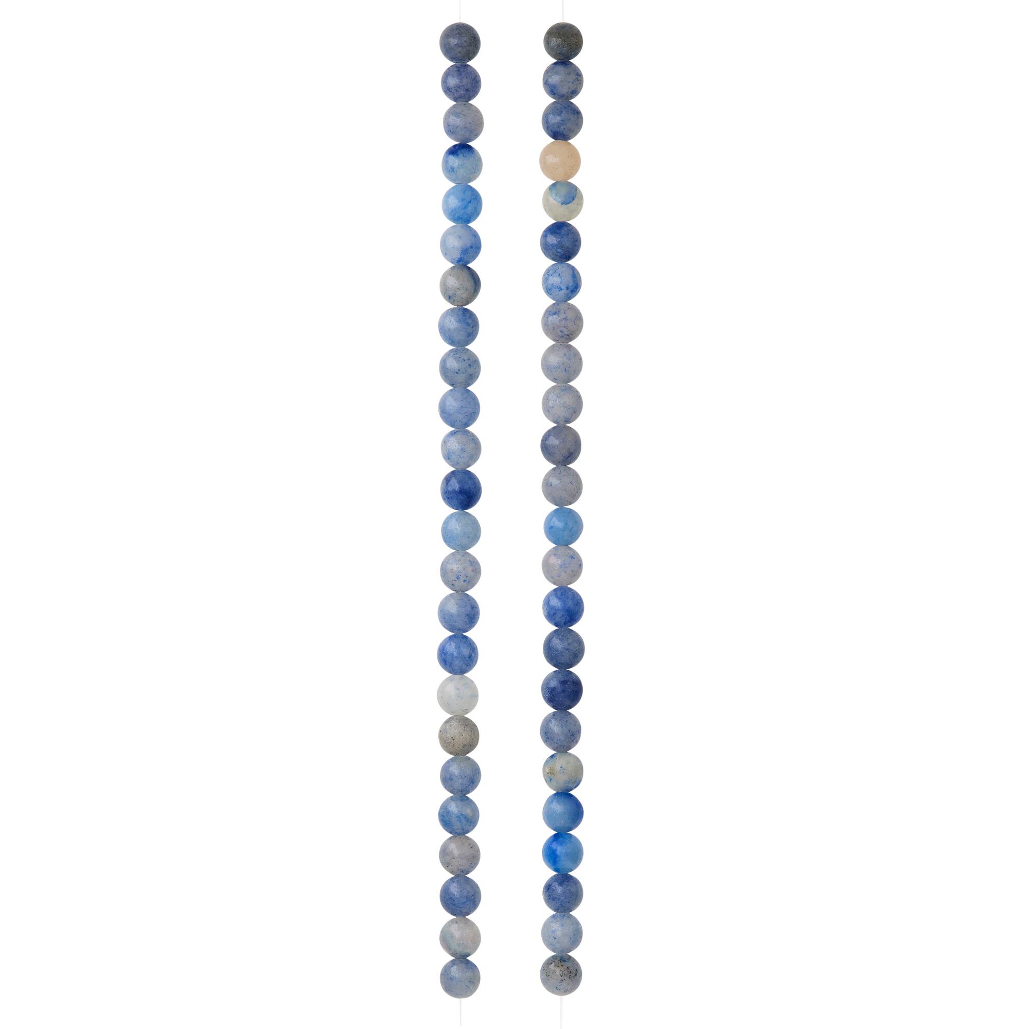 Blue Aventurine Round Beads, 6mm by Bead Landing™